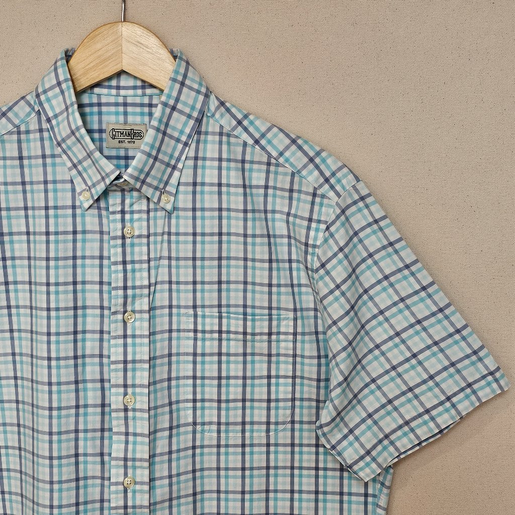 Gitman Brothers Short Sleeve Button Down L